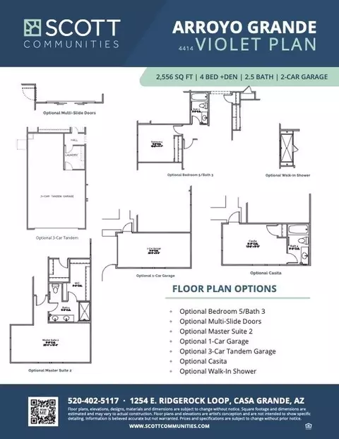 Floorplan - 1254 E Ridgerock Loop, Casa Grande, AZ 85122 photo 2 of 2