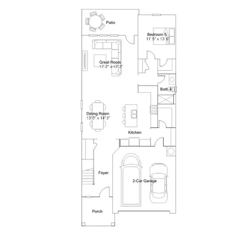 Floorplan - 3195 Delmar Dr, Durham, NC 27703 photo 1 of 4