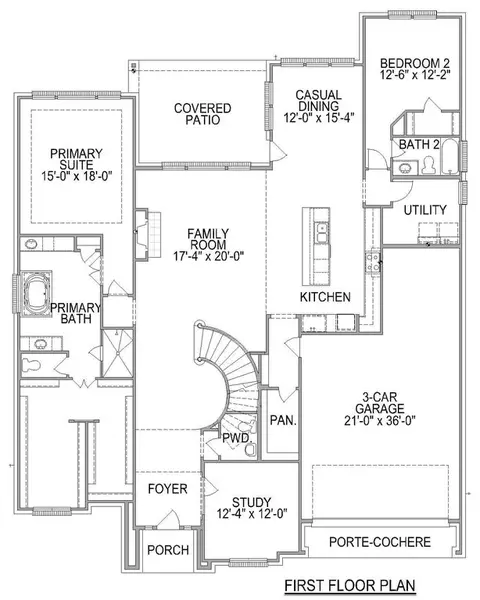 Floorplan - 4255 Hollow Wind Way, Spring, TX 77386 photo 1 of 3