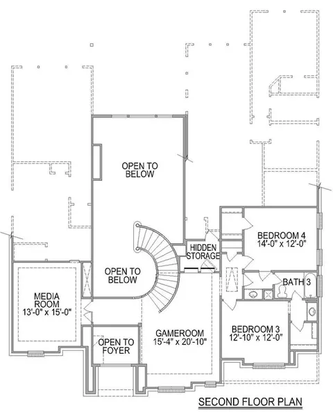 Floorplan - 4255 Hollow Wind Way, Spring, TX 77386 photo 2 of 3