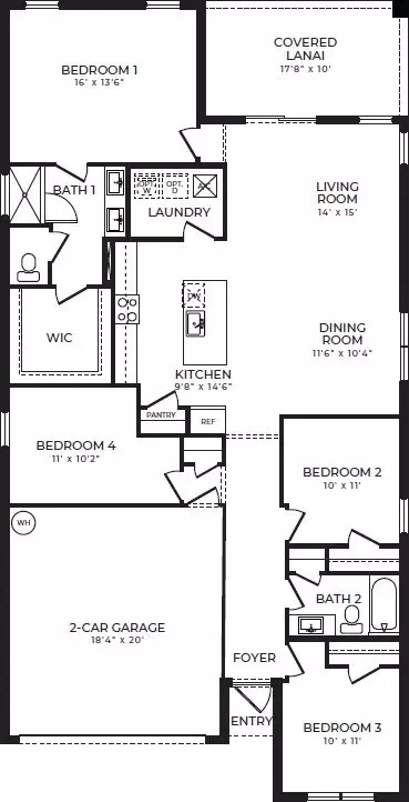 Floorplan - 1883 NW 7th St, Pompano Beach, FL 33069 photo 1 of 1