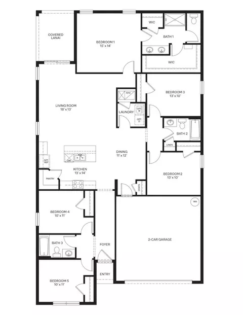 Floorplan - Doire Drive, Saint Cloud, FL 34769 photo 1 of 2