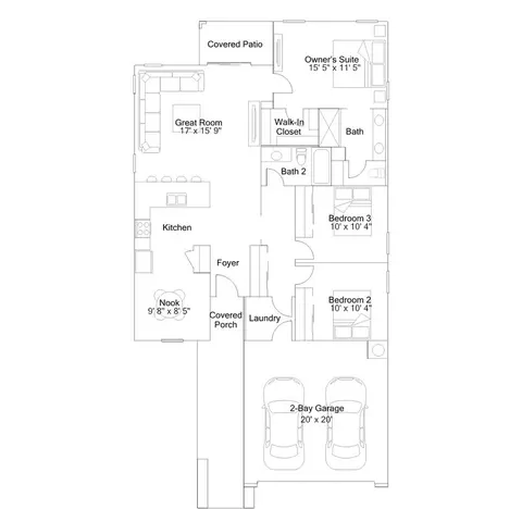 Floorplan - 1976 W Ramona Ave, Apache Junction, AZ 85120 photo 1 of 1