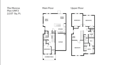 Floorplan - 3409 SW Thomas Ave, Gresham, OR 97080 photo 1 of 1