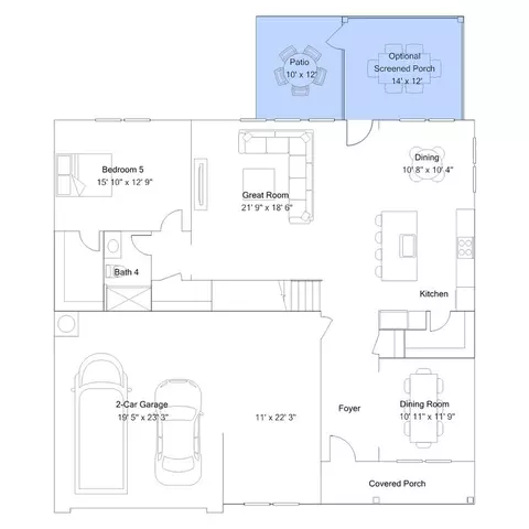 Floorplan - 1605 Copper John Rd, Wake Forest, NC 27587 photo 3 of 5