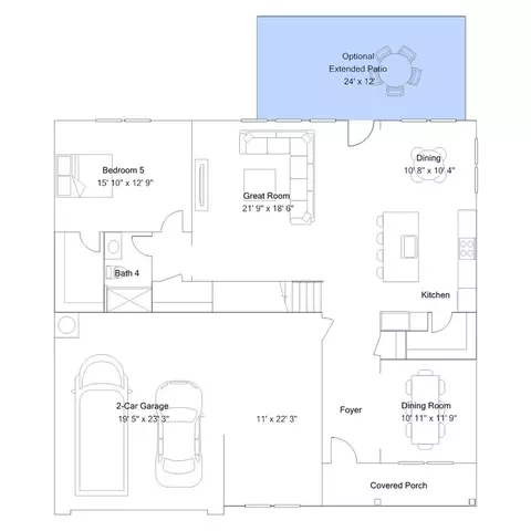 Floorplan - 1605 Copper John Rd, Wake Forest, NC 27587 photo 2 of 5