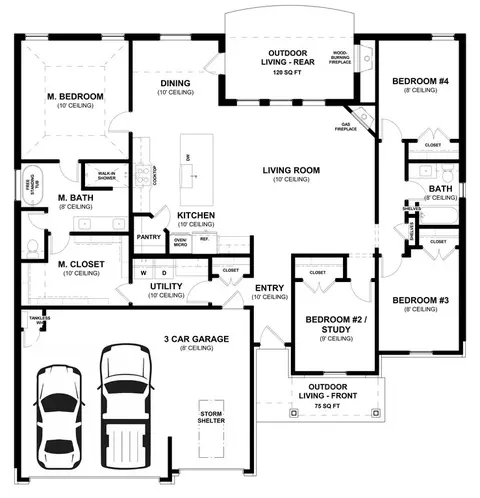 Floorplan - 2800 Heather Hvn, Moore, OK 73160 photo 1 of 1