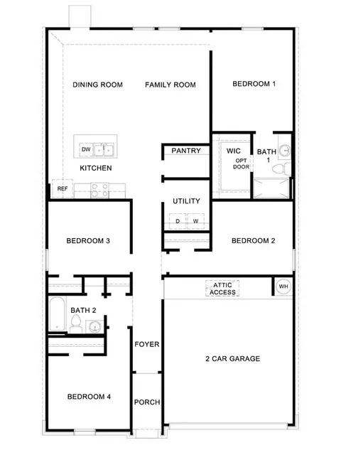 Floorplan - 228 Alyece Ln, Hensley, AR 72065 photo 1 of 1