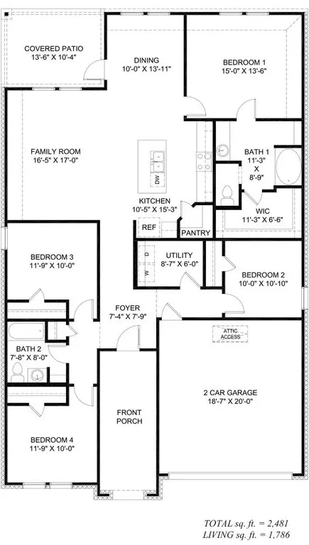 Floorplan - 102 Stable View Dr, Lafayette, LA 70507 photo 2 of 2