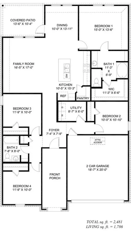 Floorplan - 102 Stable View Dr, Lafayette, LA 70507 photo 1 of 2