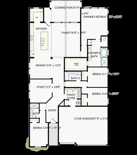 Floorplan - 314 Sierra Stream Ln, Conroe, TX 77304 photo 1 of 1