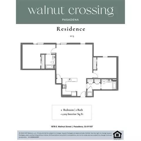 Floorplan - 1878 E Walnut St #213, Pasadena, CA 91107 photo 1 of 1