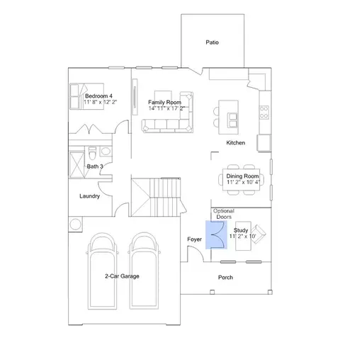 Floorplan - 1105 Constellation Cir, Durham, NC 27703 photo 4 of 5