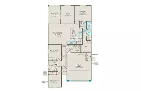 Floorplan - 2420 W Silver Fox Way, Phoenix, AZ 85045 photo 1 of 1