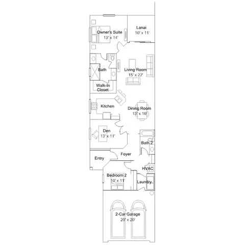 Floorplan - 19732 Hinkley Dr, Estero, FL 33928 photo 1 of 1