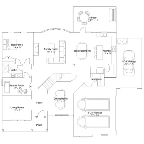 Floorplan - 247 Deer Valley Run, Canton, GA 30115 photo 1 of 7