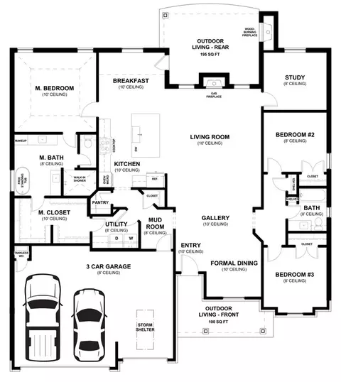 Floorplan - 2920 E Northampton St, Broken Arrow, OK 74014 photo 1 of 1
