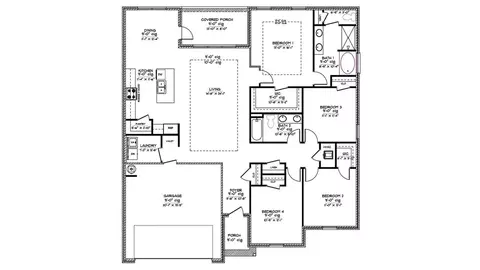 Floorplan - 503 Vista Pointe, Pearl, MS 39208 photo 1 of 2