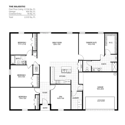 Floorplan - 5015 N Rosebud Cir, Labelle, FL 33935 photo 1 of 1