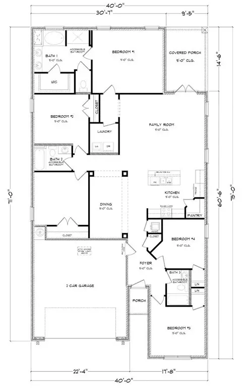 Floorplan - 3173 Silver Maple Rd, Cantonment, FL 32533 photo 1 of 1