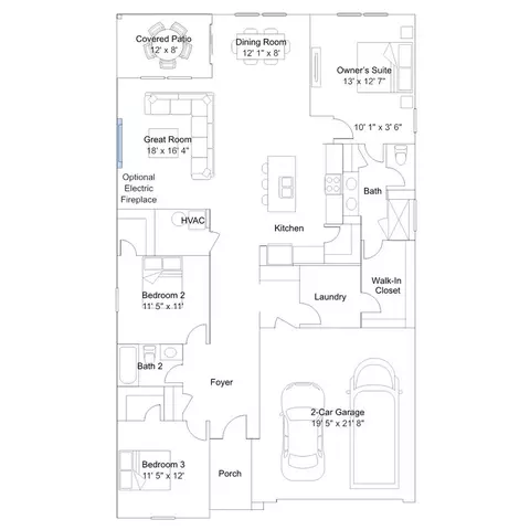 Floorplan - 1414 Covington Blvd, Franklin, IN 46131 photo 2 of 4