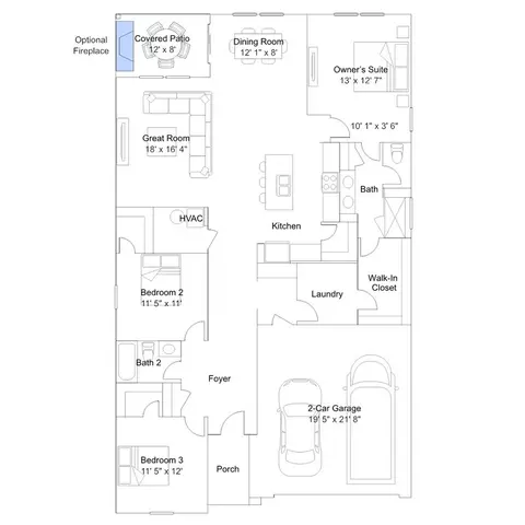 Floorplan - 1414 Covington Blvd, Franklin, IN 46131 photo 3 of 4