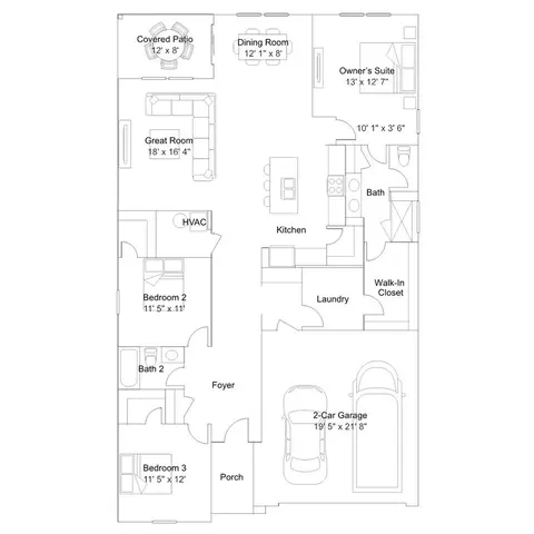 Floorplan - 1414 Covington Blvd, Franklin, IN 46131 photo 1 of 4