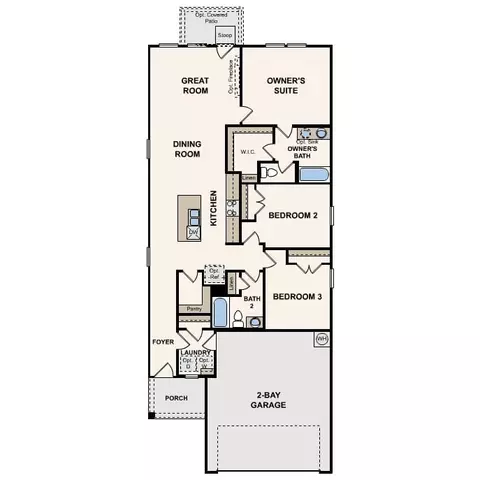 Floorplan - 100 Escape Way, Jarrell, TX 76537 photo 1 of 1
