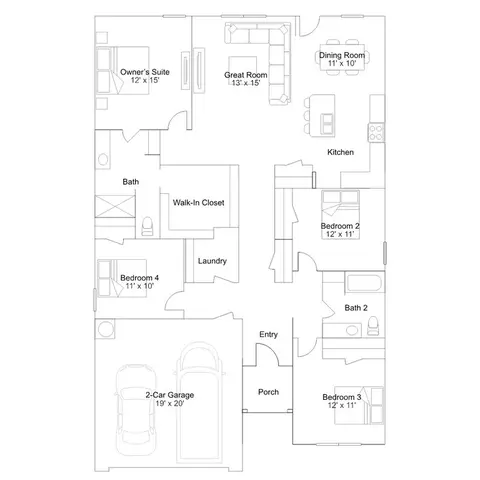 Floorplan - 634 Audrey Dr, Tuttle, OK 73089 photo 2 of 2