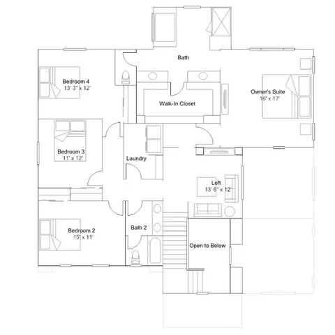 Floorplan - 7958 Floyd Glenn Wise Dr, Tracy, CA 95377 photo 2 of 2