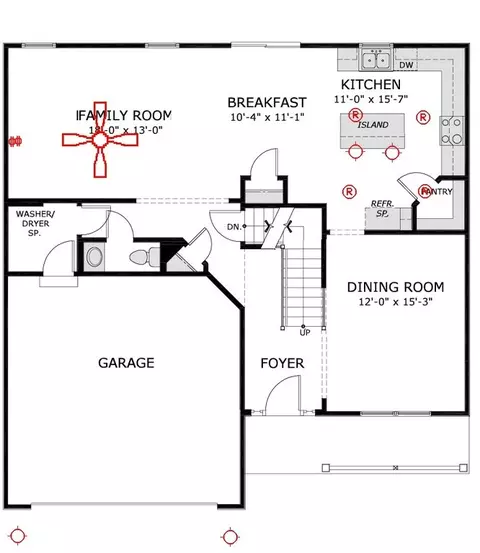 Floorplan - 2307 Heatherfield Dr, Rolla, MO 65401 photo 1 of 3