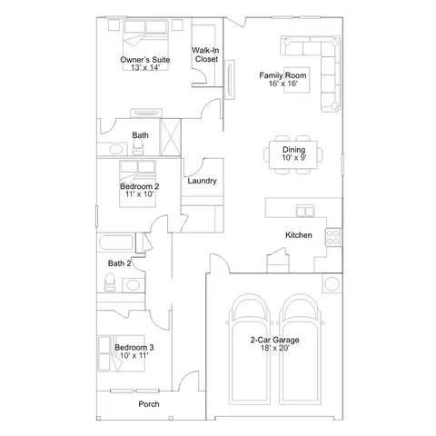Floorplan - 203 Shoreview Dr, Conroe, TX 77303 photo 1 of 1