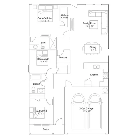 Floorplan - 203 Shoreview Dr, Conroe, TX 77303 photo 1 of 1