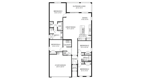 Floorplan - 3980 Kennebunk Loop, Mount Dora, FL 32757 photo 1 of 1