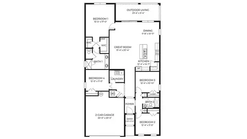 Floorplan - 3980 Kennebunk Loop, Mount Dora, FL 32757 photo 1 of 1