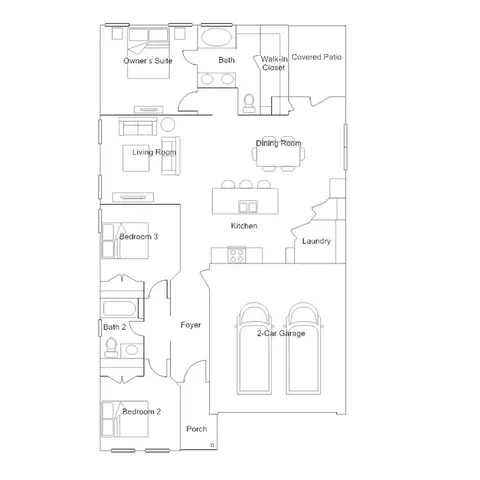 Floorplan - 261 Avre Loop, Kyle, TX 78640 photo 1 of 1