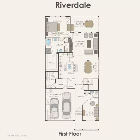 Floorplan - 516 Billowing Cloud Cv, Georgetown, TX 78633 photo 1 of 2