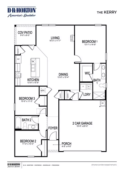 Floorplan - 90 Pine St, Byhalia, MS 38611 photo 1 of 1