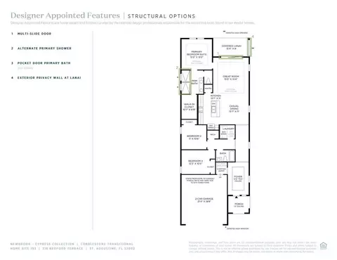Floorplan - 318 Bedford Ter, Saint Augustine, FL 32092 photo 1 of 2