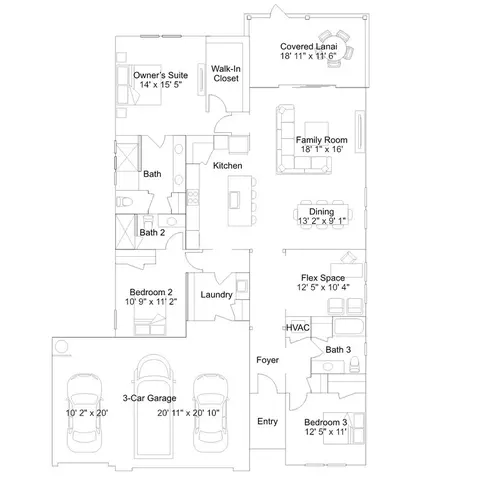 Floorplan - 76573 Winterfield Dr, Yulee, FL 32097 photo 1 of 1