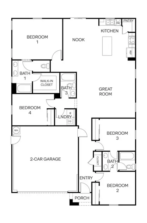 Floorplan - 3943 W Babcock Ave, Visalia, CA 93291 photo 1 of 1