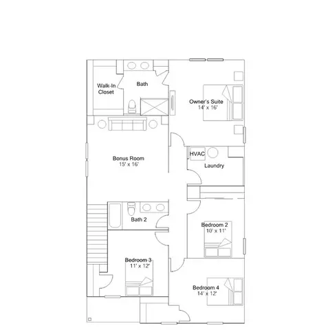 Floorplan - 7220 Honeysuckle Ct, Pendleton, IN 46064 photo 2 of 3