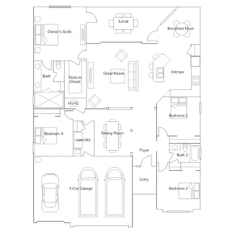 Floorplan - 3619 Night Star Ter, Parrish, FL 34219 photo 1 of 1