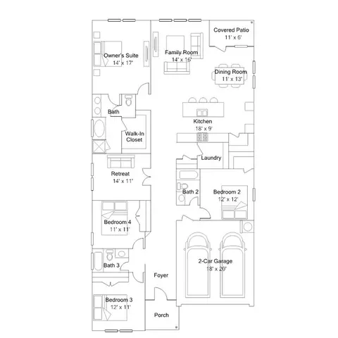 Floorplan - 165 Dreyer, Kyle, TX 78640 photo 1 of 1