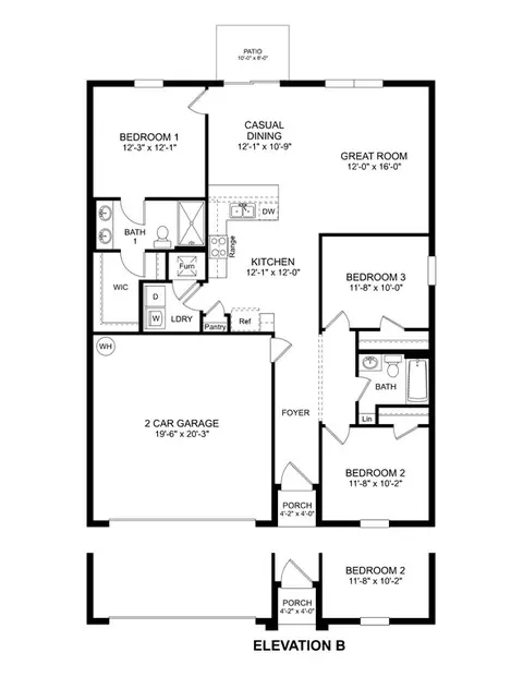 Floorplan - 11448 Spring Hill Dr, Spring Hill, FL 34609 photo 1 of 1