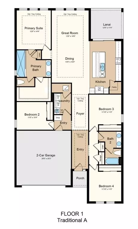 Floorplan - 5292 Goldfinch Dr, Saint Cloud, FL 34771 photo 1 of 2