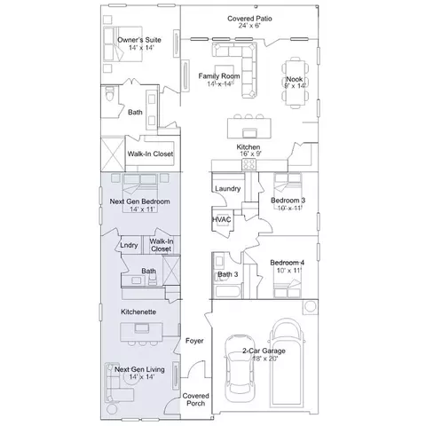 Floorplan - 5150 Flaxleaf St, Saint Cloud, FL 34772 photo 1 of 1