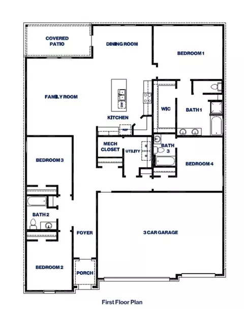 Floorplan - 11107 Williams Reserve Dr, Conroe, TX 77303 photo 1 of 2
