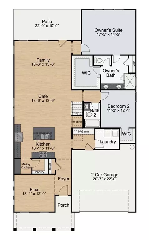 Floorplan - 446-798 Massengill Pond Rd, Willow Spring, NC 27592 photo 1 of 2