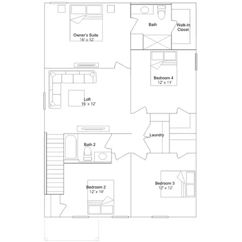 Floorplan - 348 Pleasant Valley Dr, Loris, SC 29569 photo 2 of 2